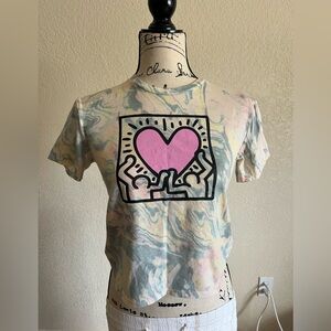 Keith Haring Art Class Pop Art Tie Dye Graphic Tee Kids